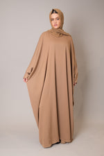 Camel Batwing Sleeve Abaya
