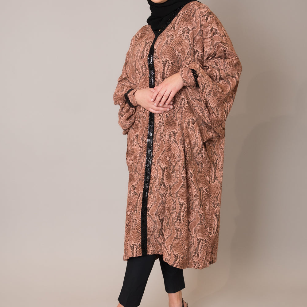 
                      
                        Snake Print Embellished Kaftan
                      
                    