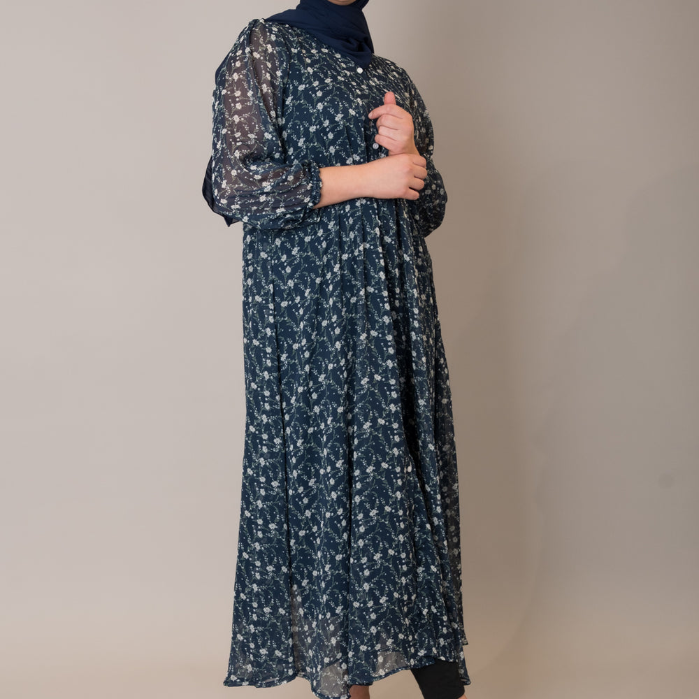 
                      
                        Navy Ditsy Floral Midi Dress
                      
                    