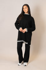 Black Blanket Stitch Co-Ord Set