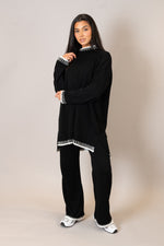 Black Blanket Stitch Co-Ord Set
