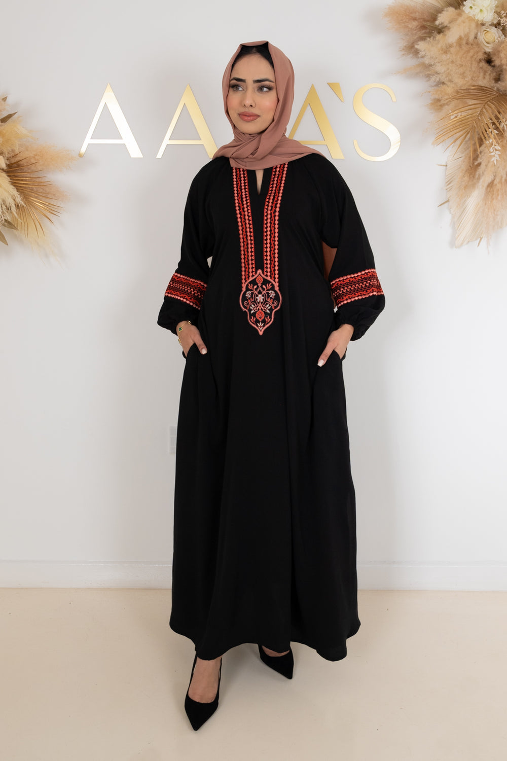 Amal Embroidered Dress