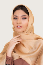 Latte Viscose Silk Hijab