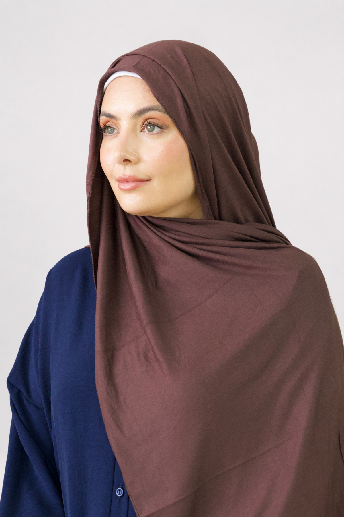 Chocolate Emirati Jersey Hijab