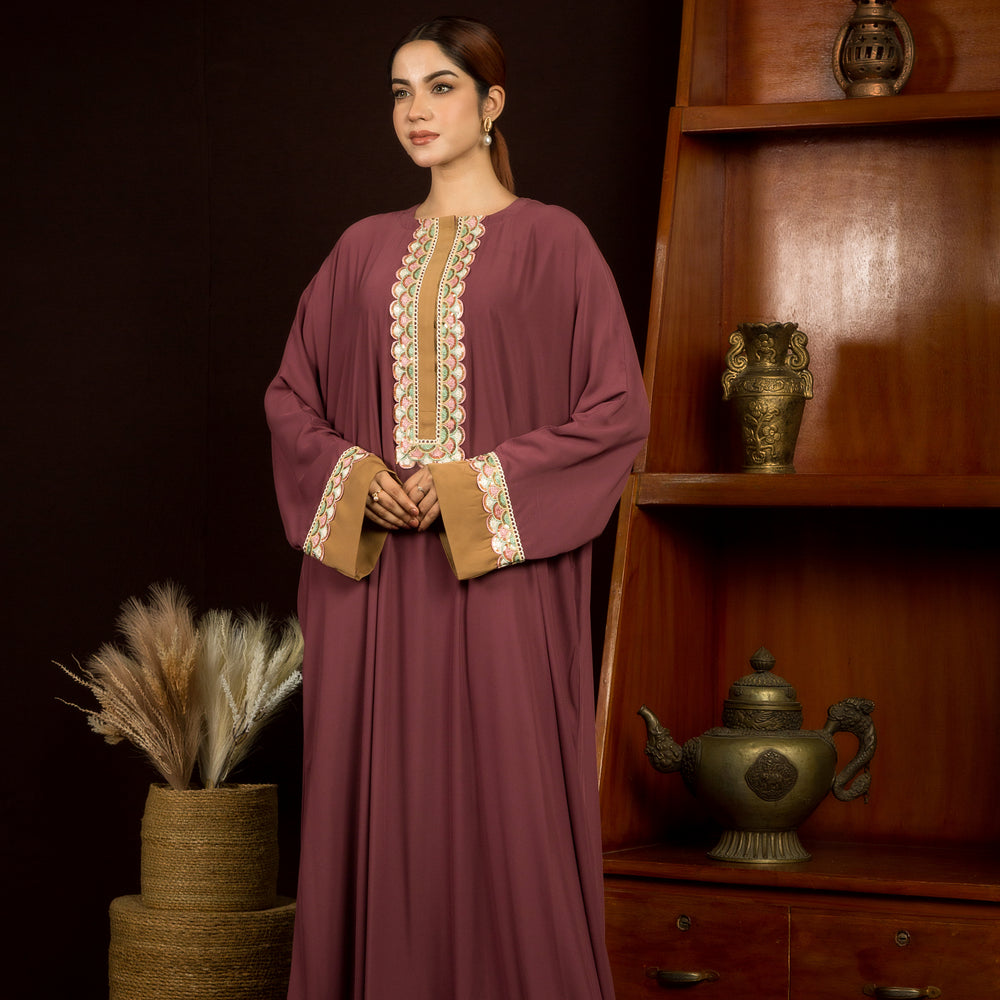 Raya Plum Abaya