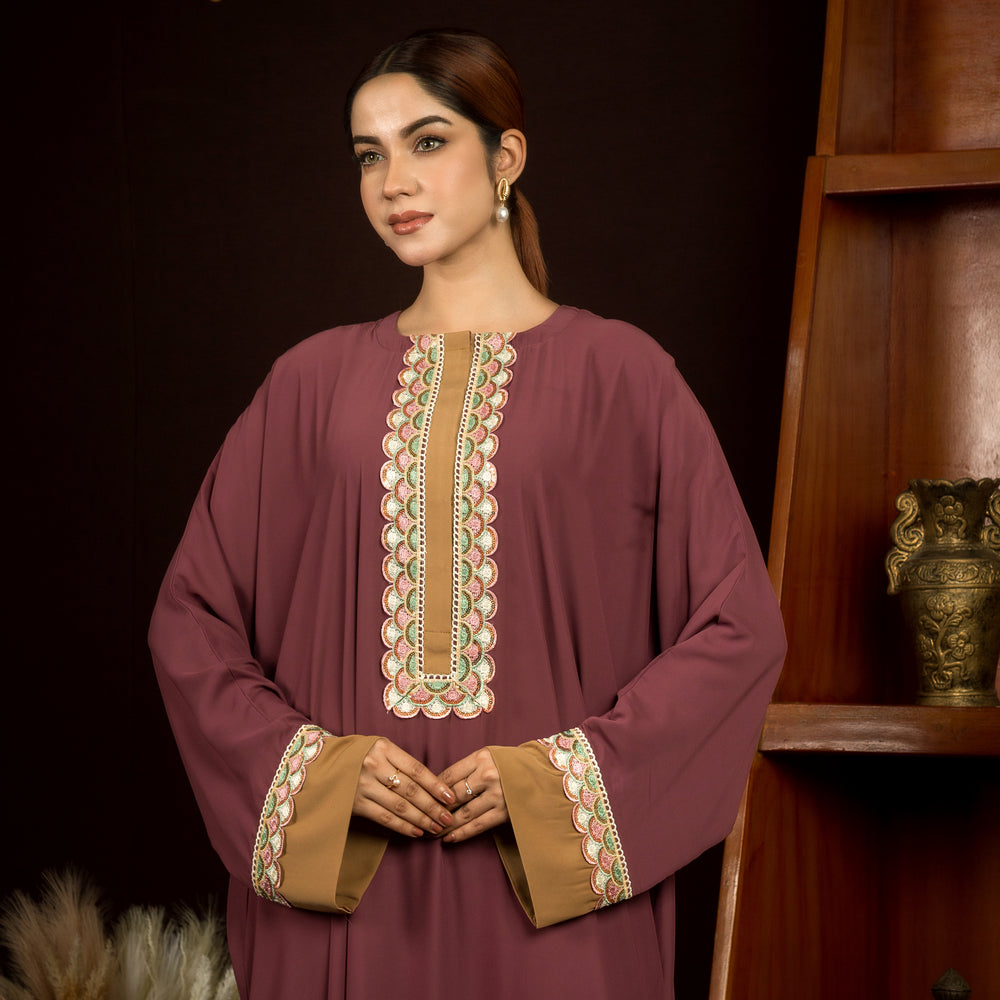 Raya Plum Abaya