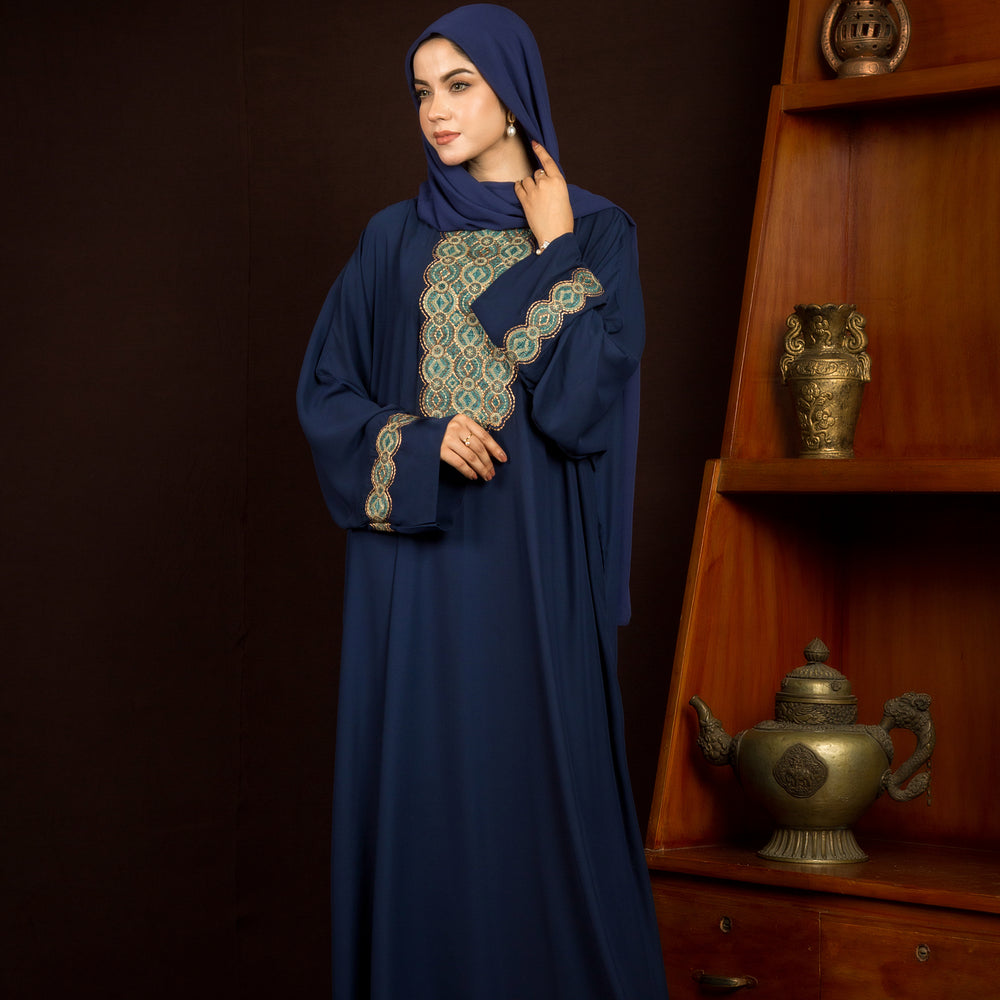 
                      
                        Zahara Navy Abaya
                      
                    