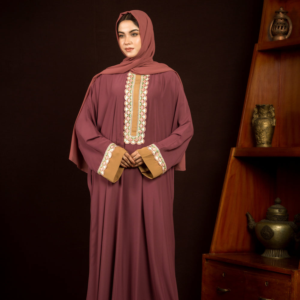 
                      
                        Raya Plum Abaya
                      
                    