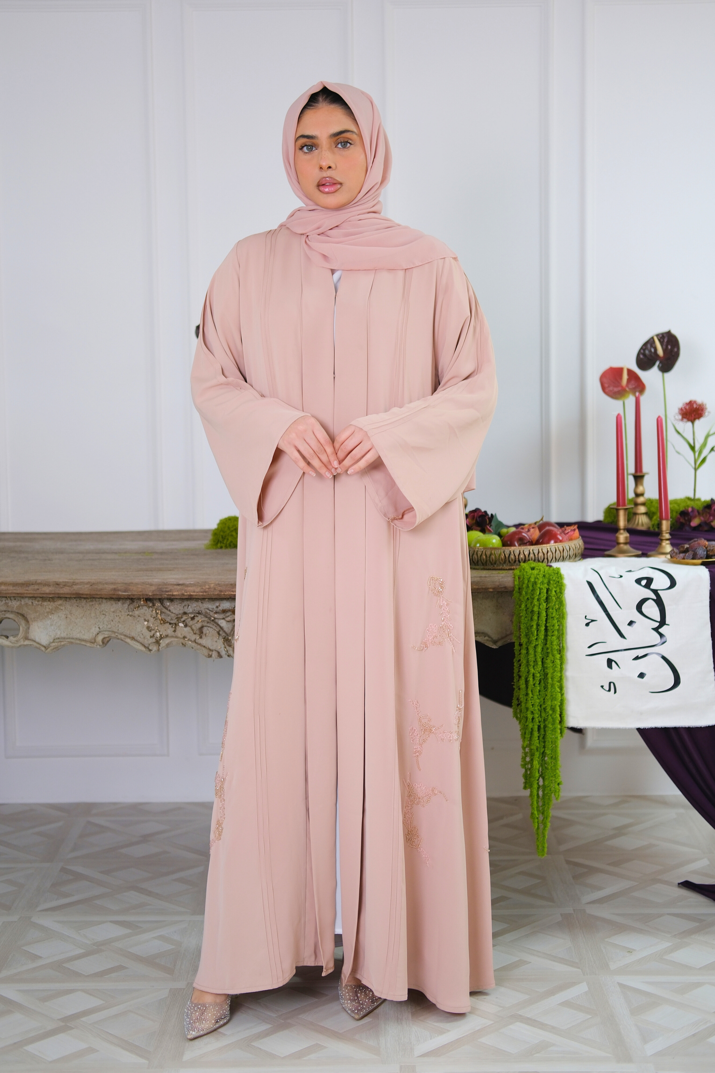 Rose Drape Abaya