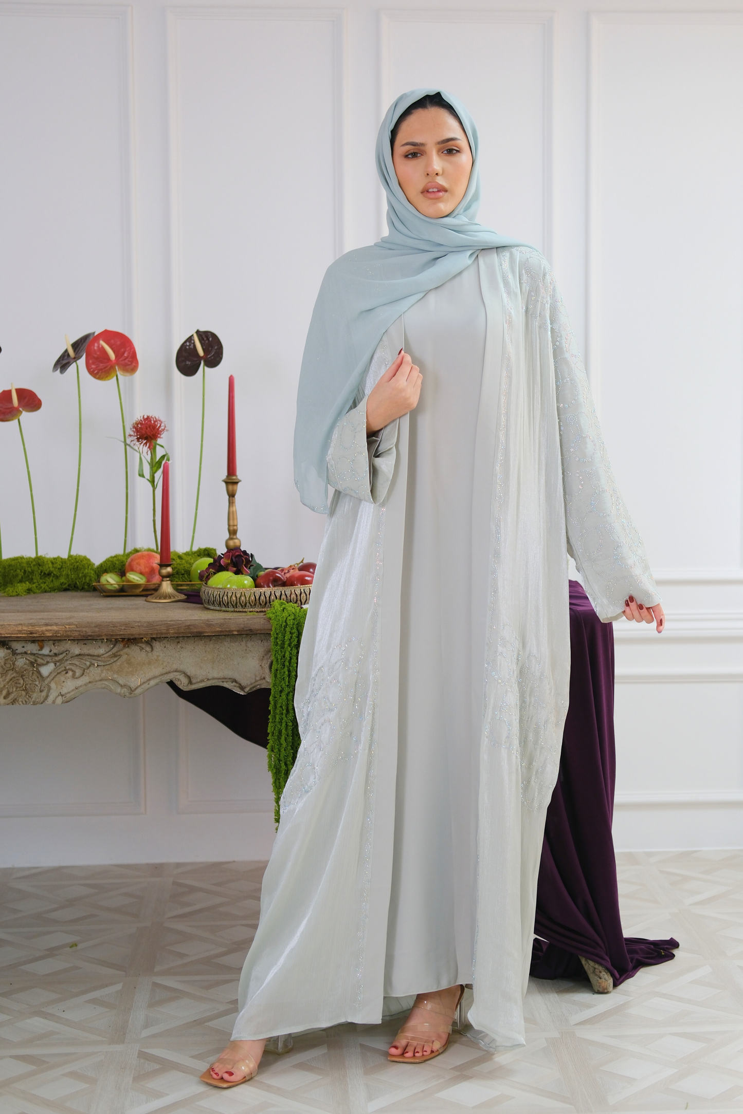 Sage Veil Abaya