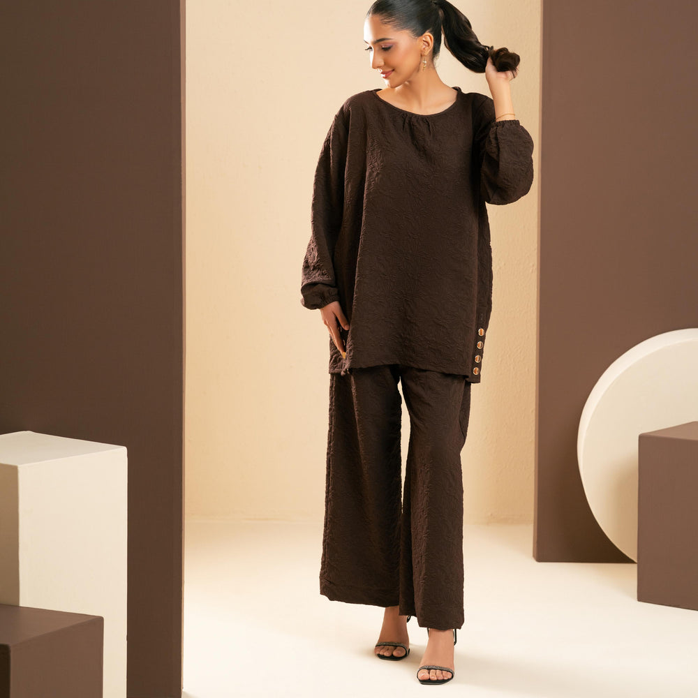 
                      
                        Mahogany Textura Co-Ord
                      
                    