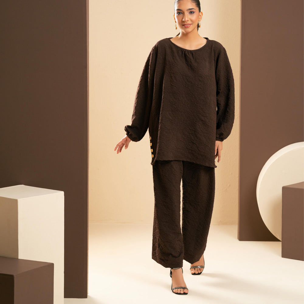 
                      
                        Mahogany Textura Co-Ord
                      
                    