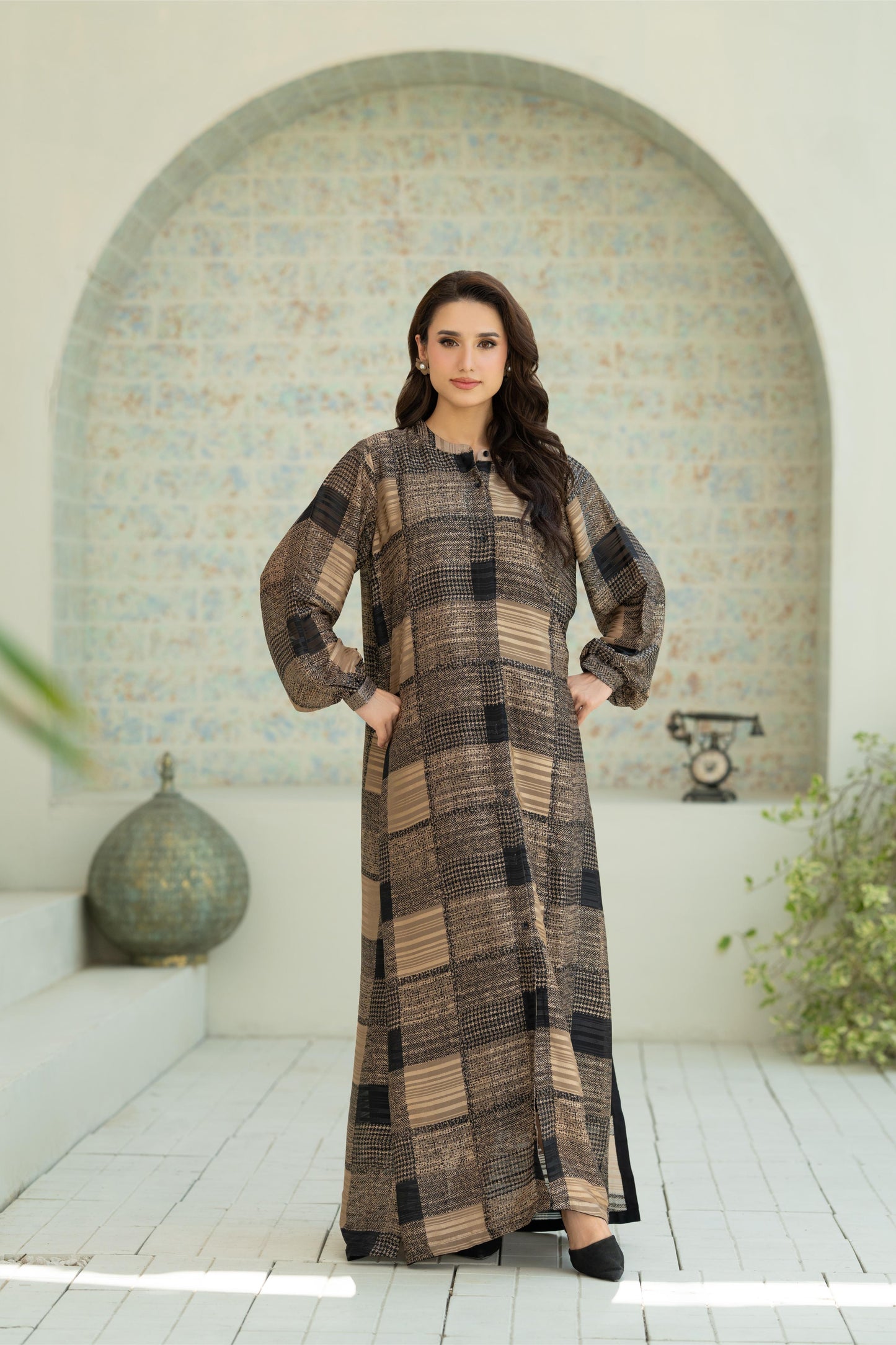 Arden Patchwork Maxi Dress