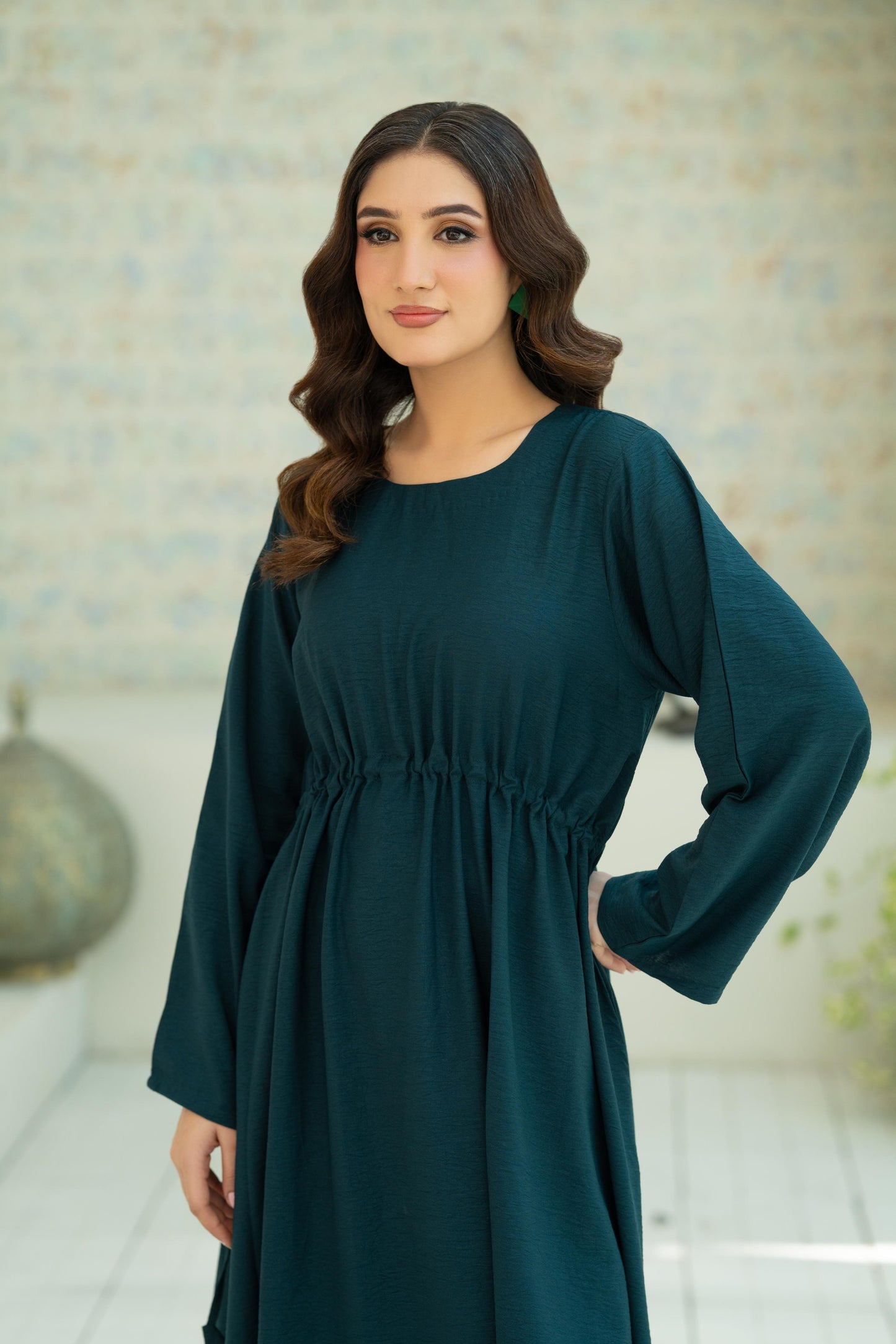 Emerald Flow Dress
