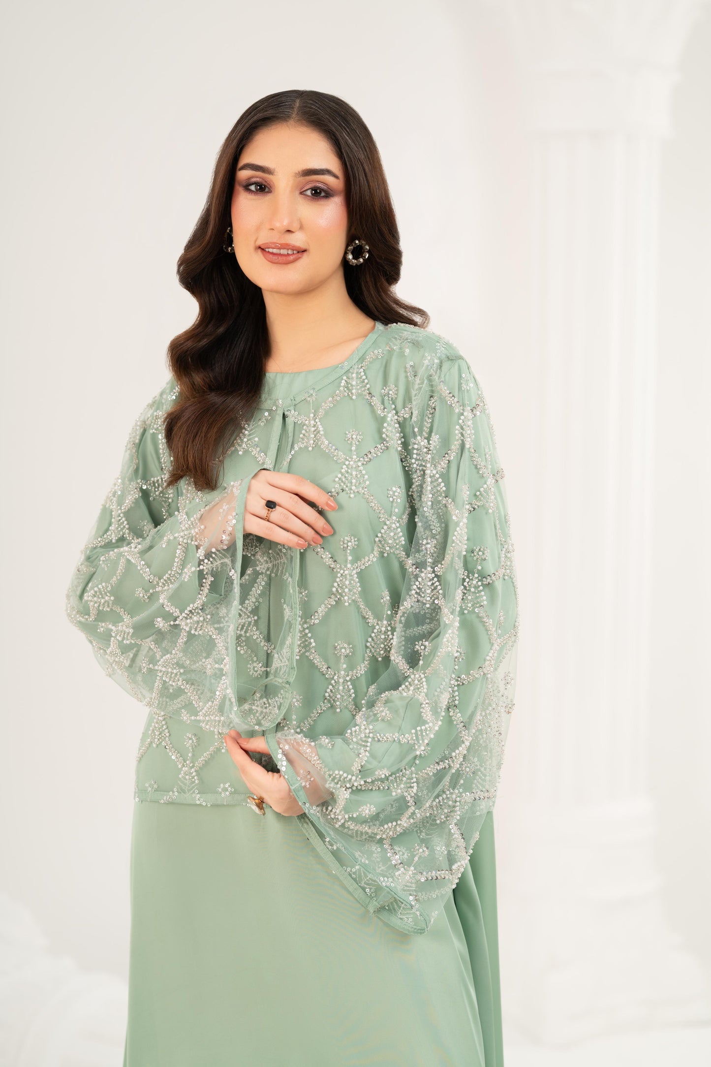 Lyra Sage Maxi Dress
