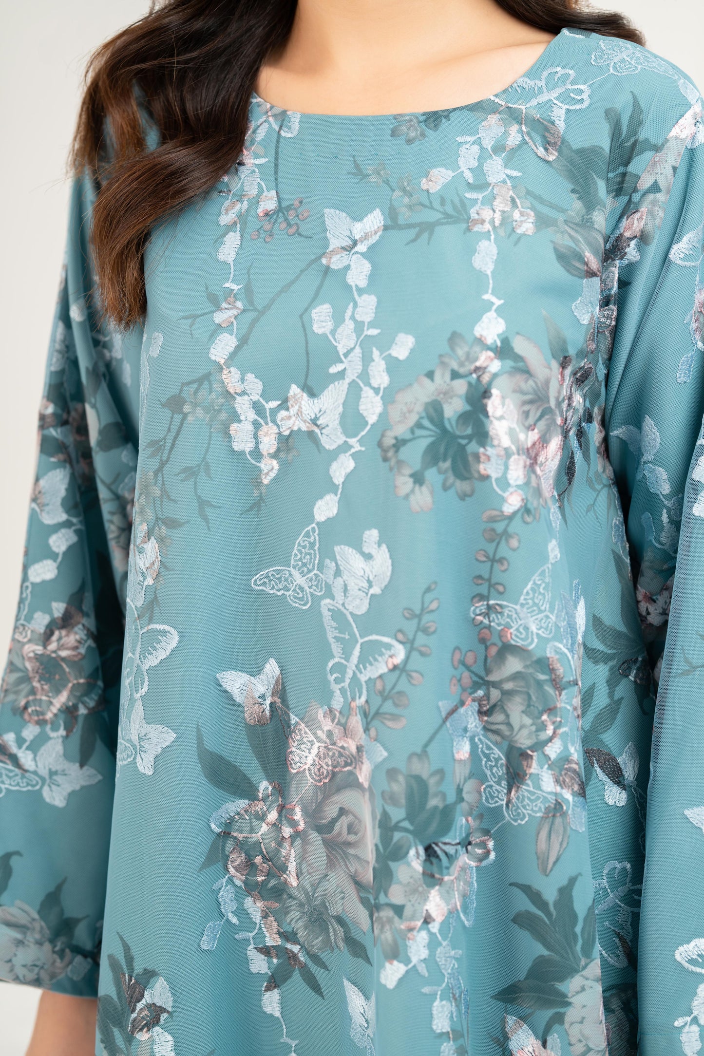 Botanical Embroidered Midi Dress Aapas Botanical Embroidered Midi Dress Aapas