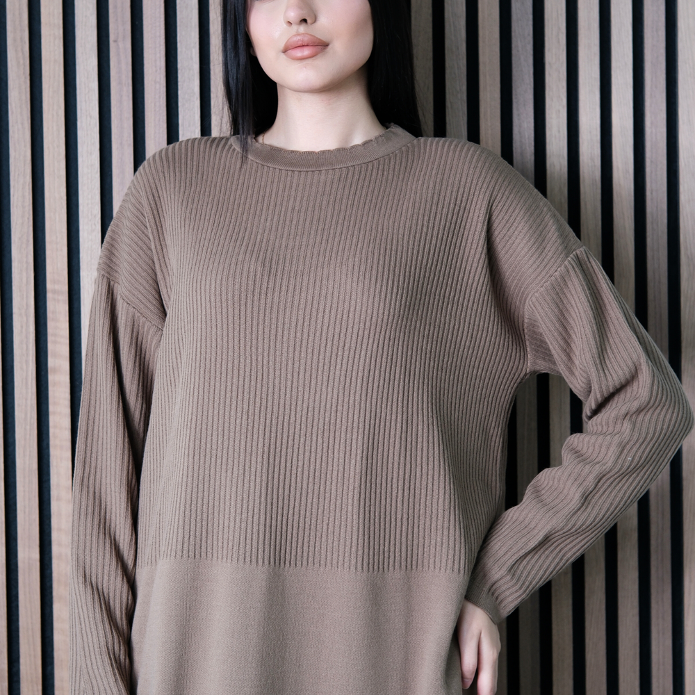 Thea Taupe Dress