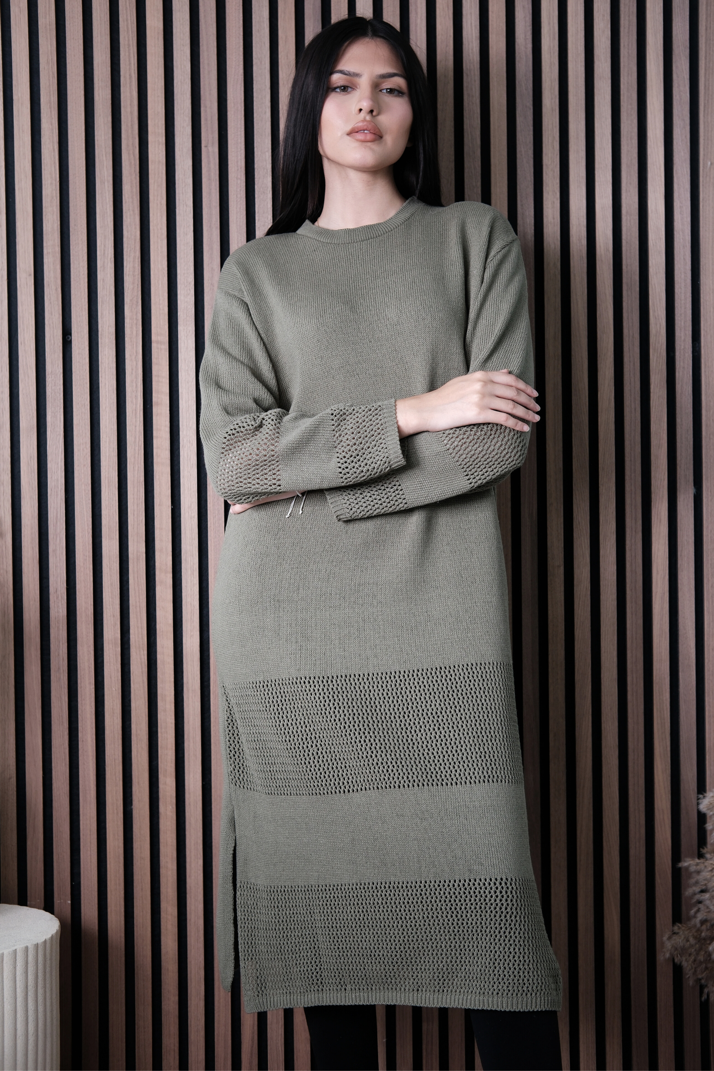 Velma Olive Dress