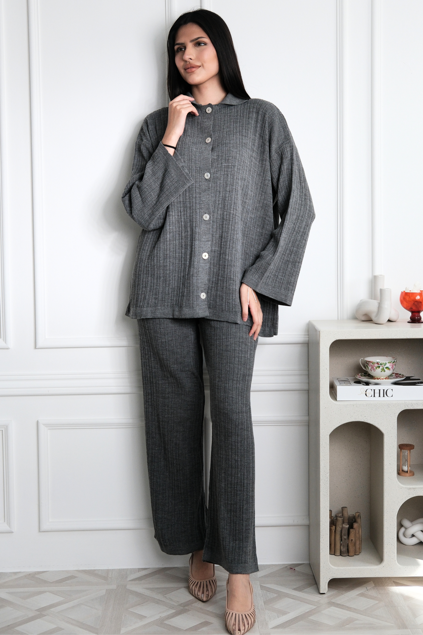 Luxe Grey Co Ord