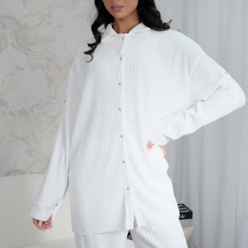 
                      
                        Arlette White Co-Ord
                      
                    