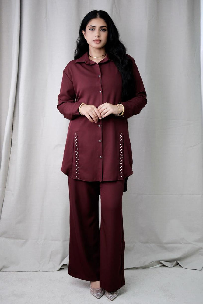 
                      
                        Lea Burgundy Co-Ord
                      
                    