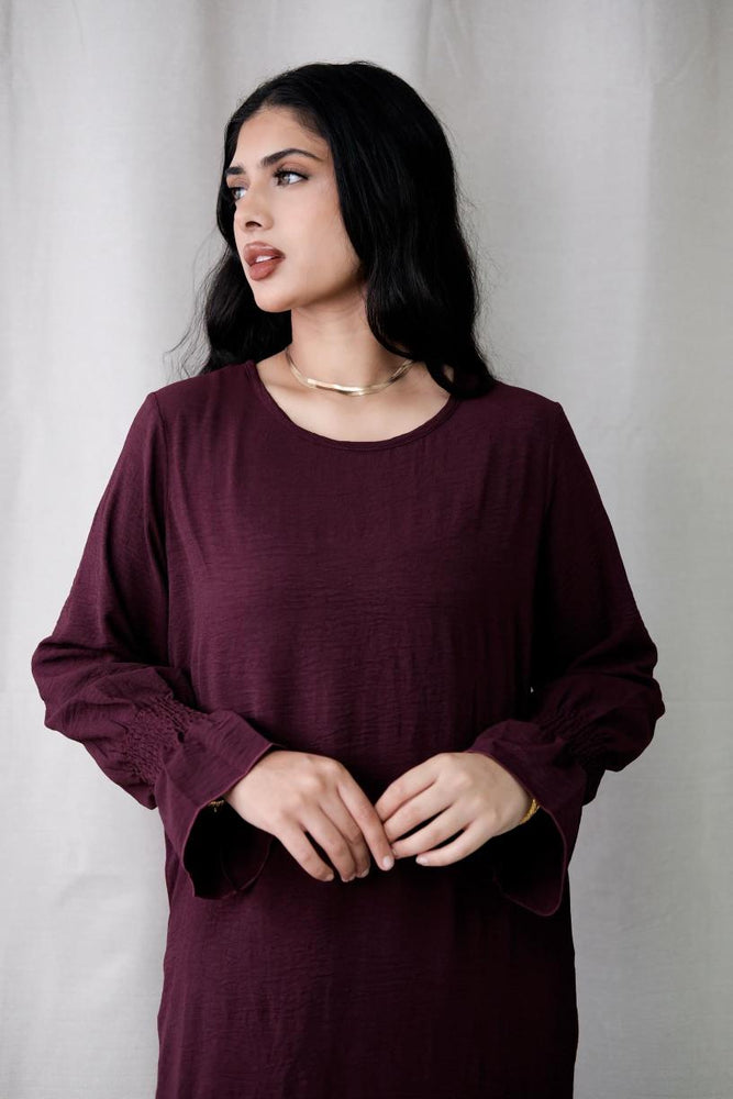 
                      
                        Essential Basic Maroon Abaya
                      
                    