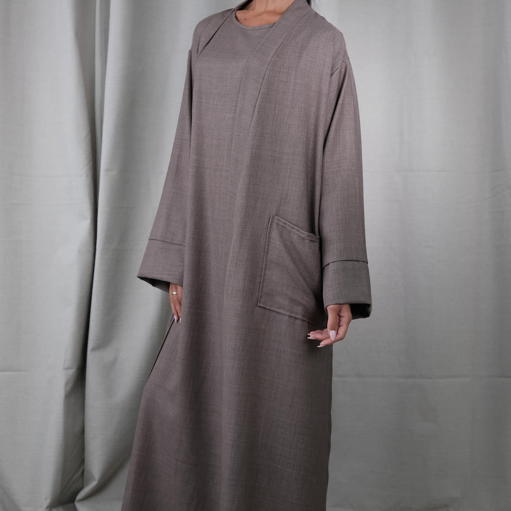 
                      
                        Le Noir Mocha Abaya
                      
                    
