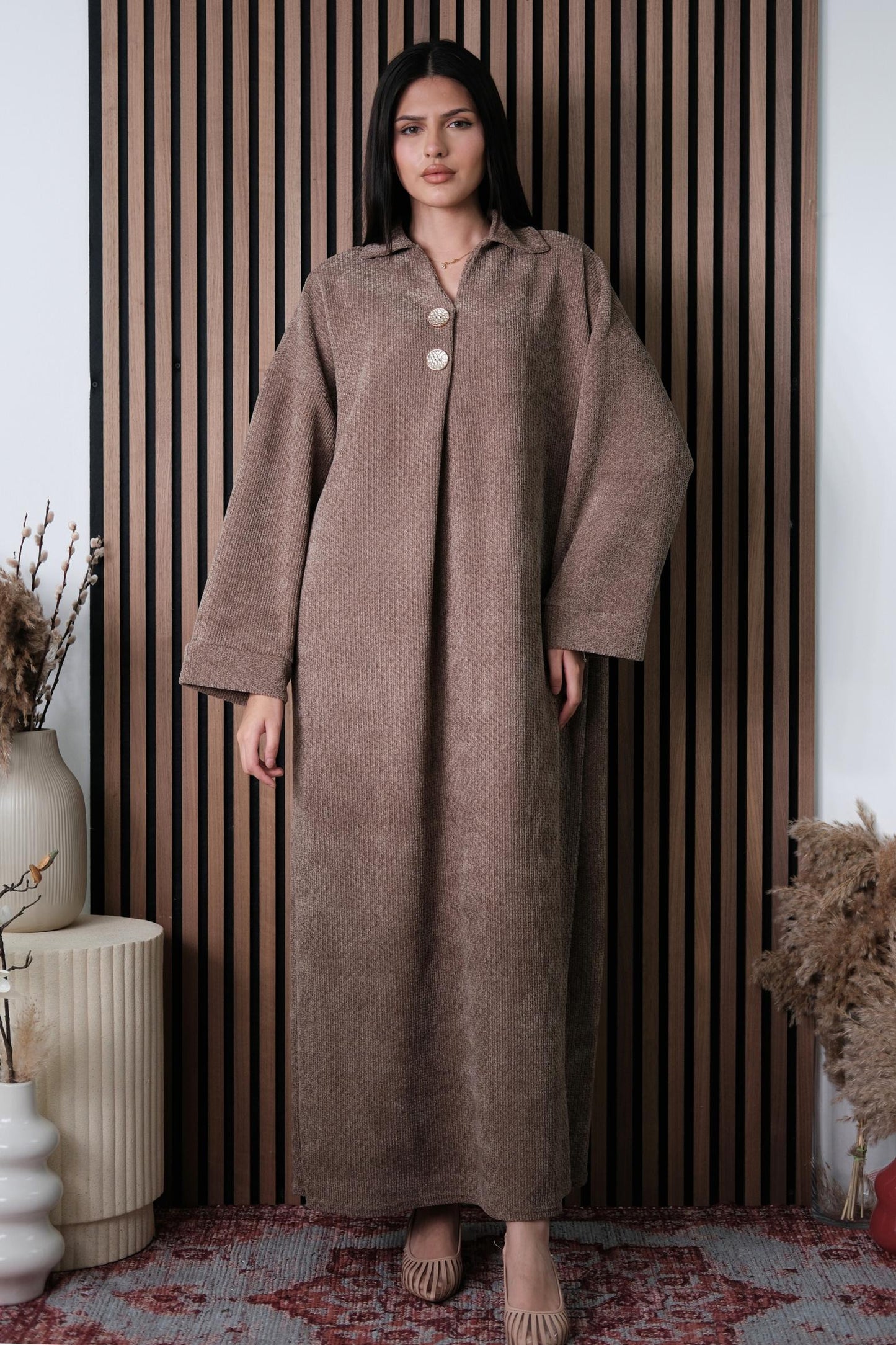 Latte Chenille Dress