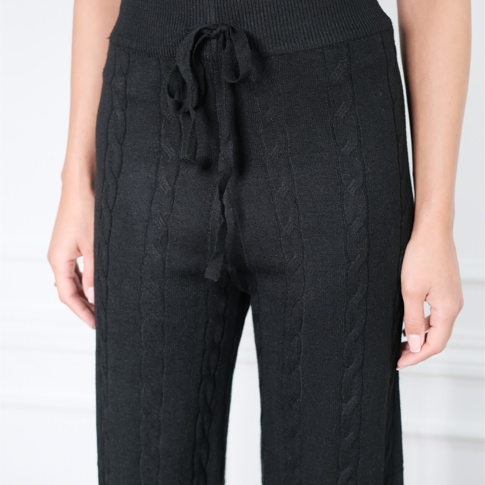 Cable Black Trousers
