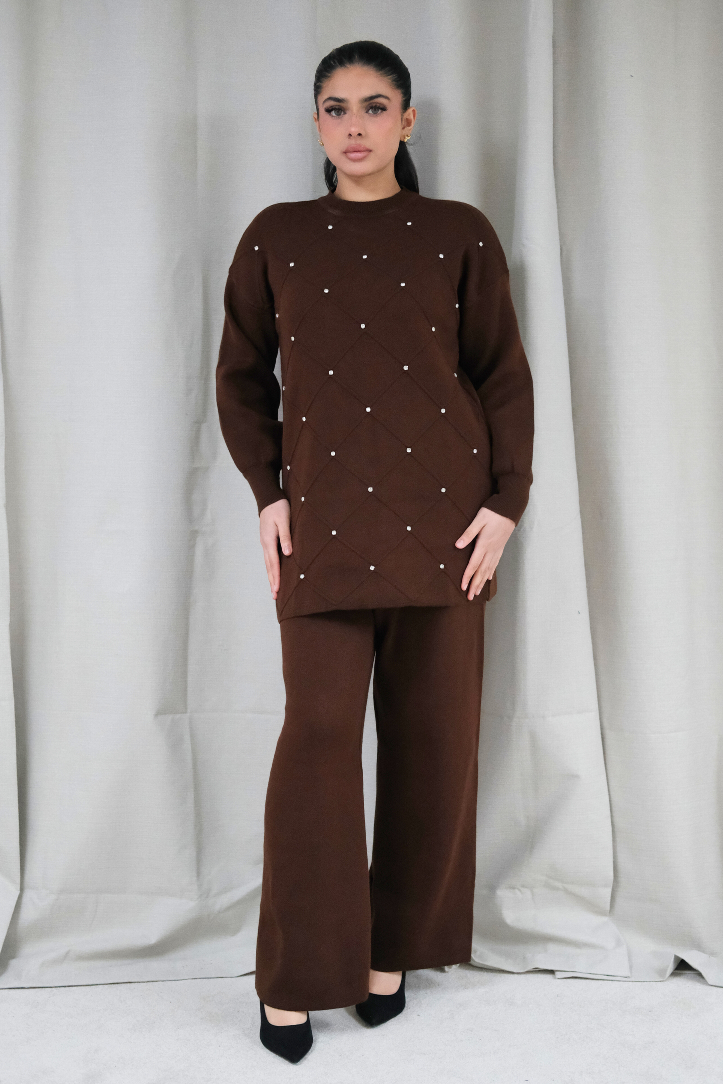 Noelle Brown Knit Co-Ord