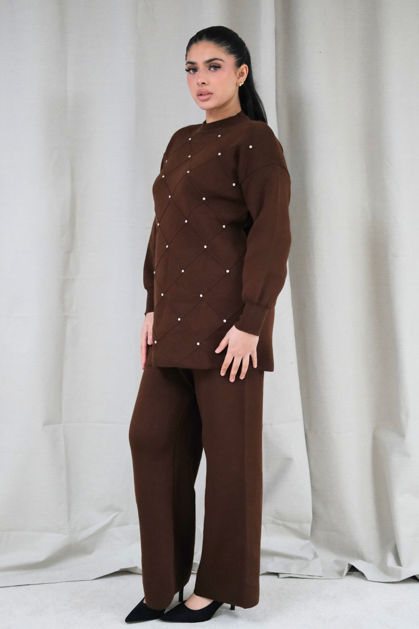 Noelle Brown Knit Co-Ord