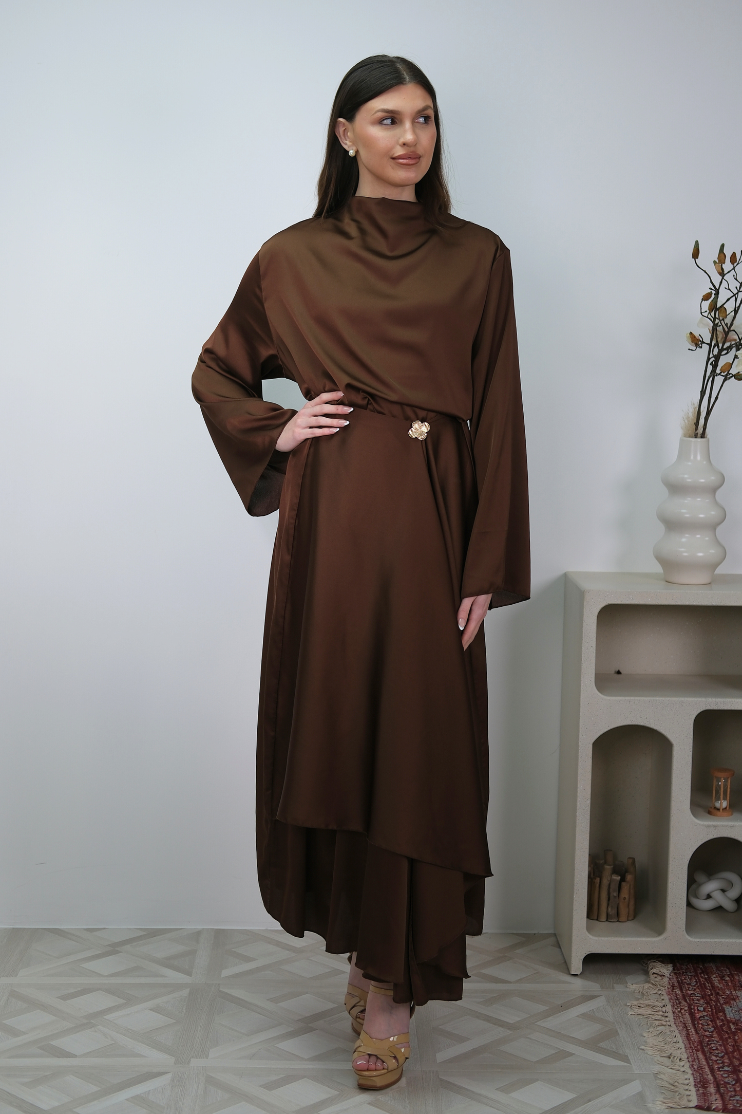 Sorela Brown Dress