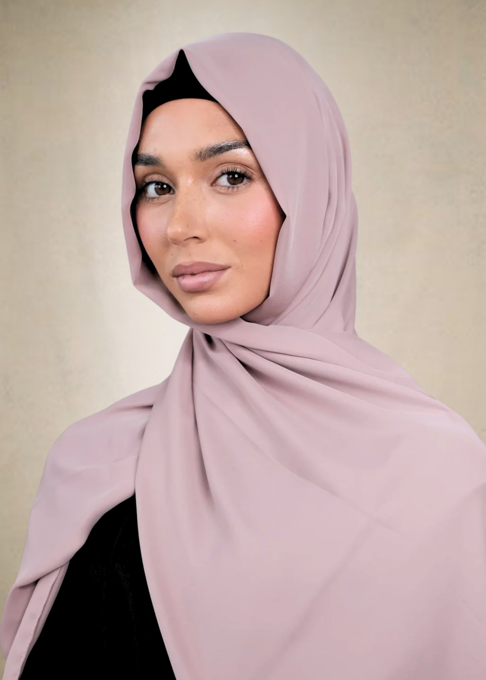 Dust Rose Chiffon Silk Hijab
