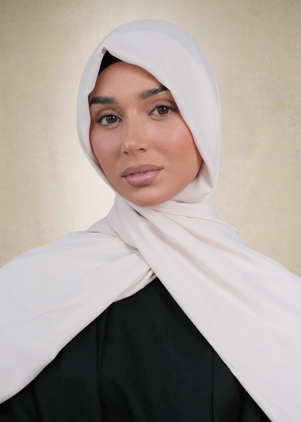 Ecru Chiffon Silk Hijab