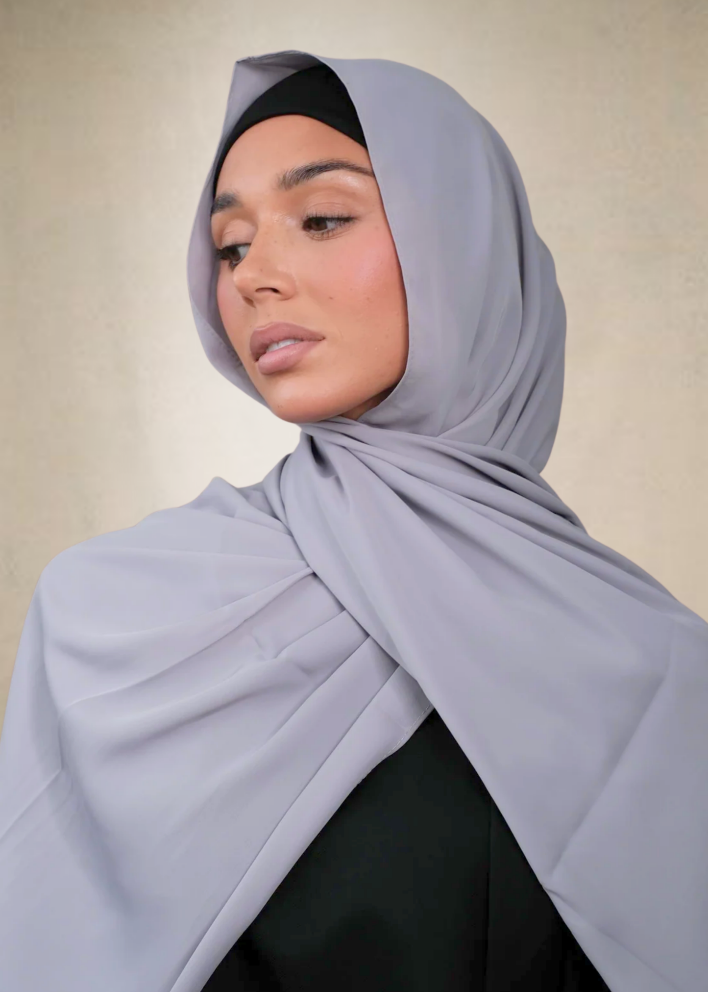 Lilac Chiffon Silk Hijab