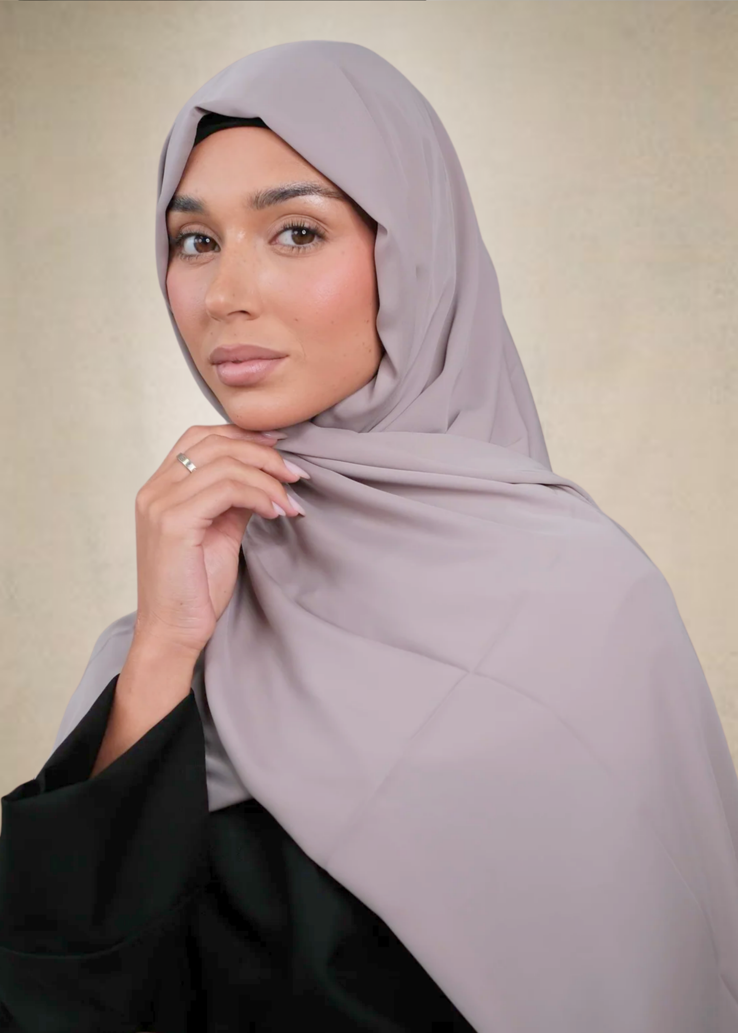 Mauve Chiffon Silk Hijab