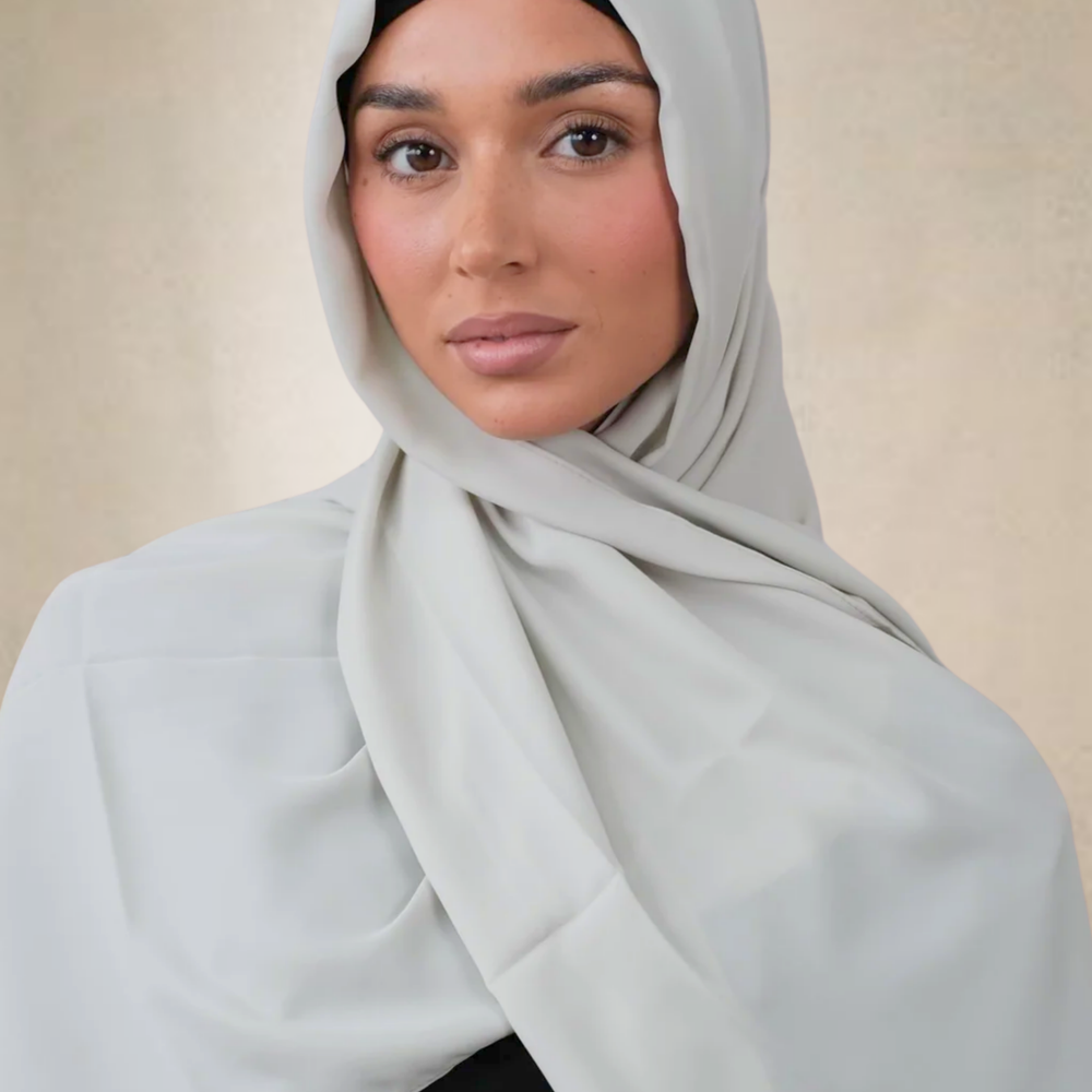 Mint Chiffon Silk Hijab