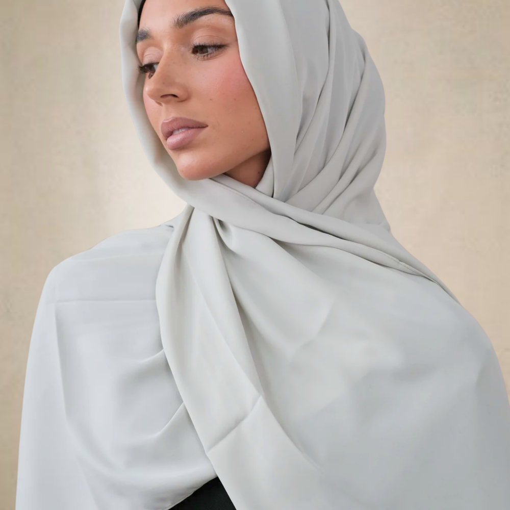 Mint Chiffon Silk Hijab