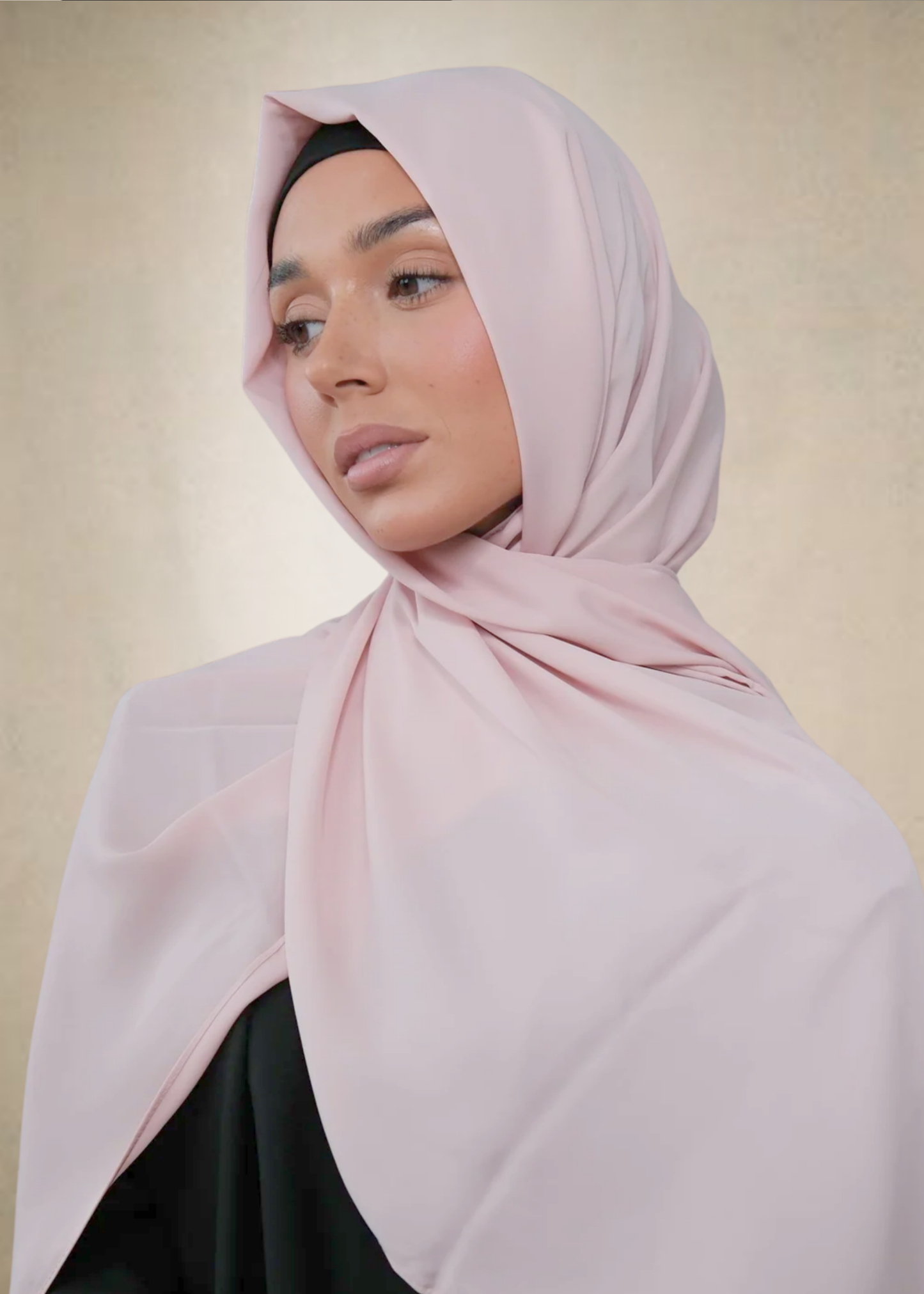 Pink Chiffon Silk Hijab