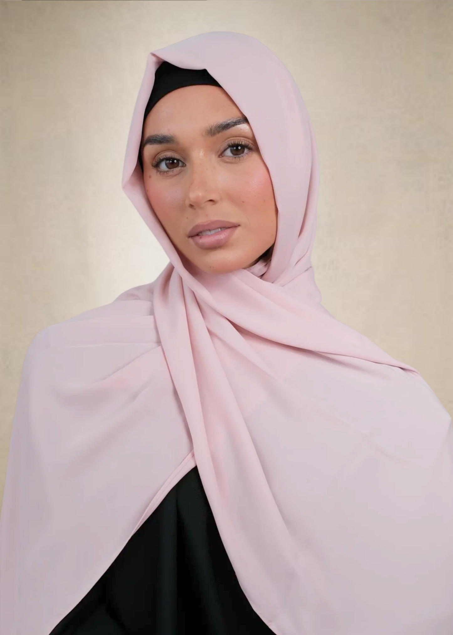 Pink Chiffon Silk Hijab