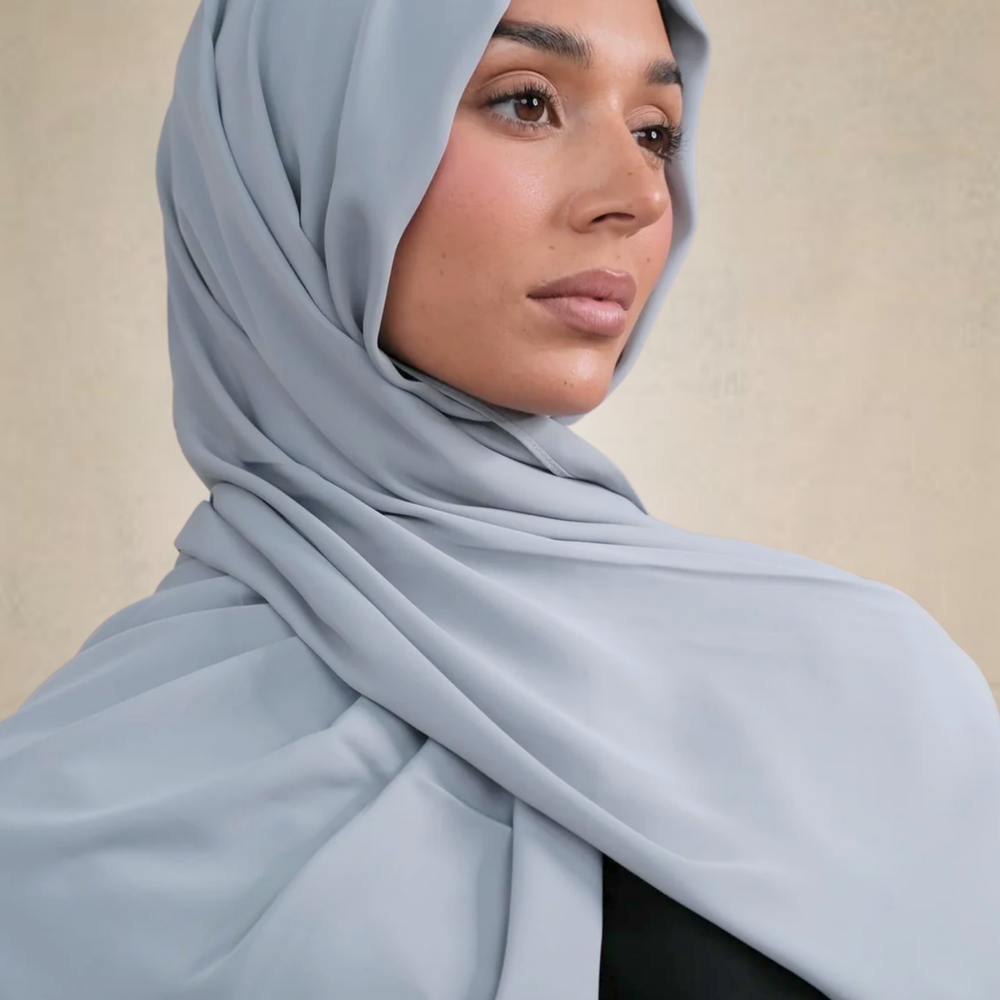 
                      
                        Sky Blue Chiffon Silk Hijab
                      
                    