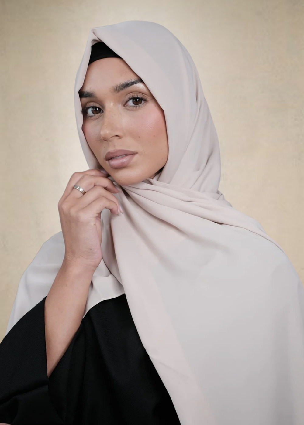 Stone Chiffon Silk Hijab