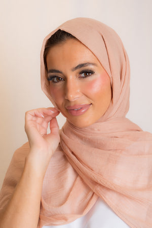 Nude Cotton Silk Hijab