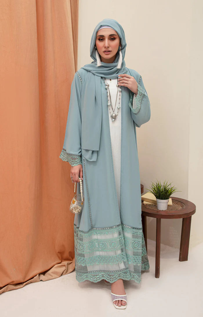 Mauzan Glaze Front Open Abaya