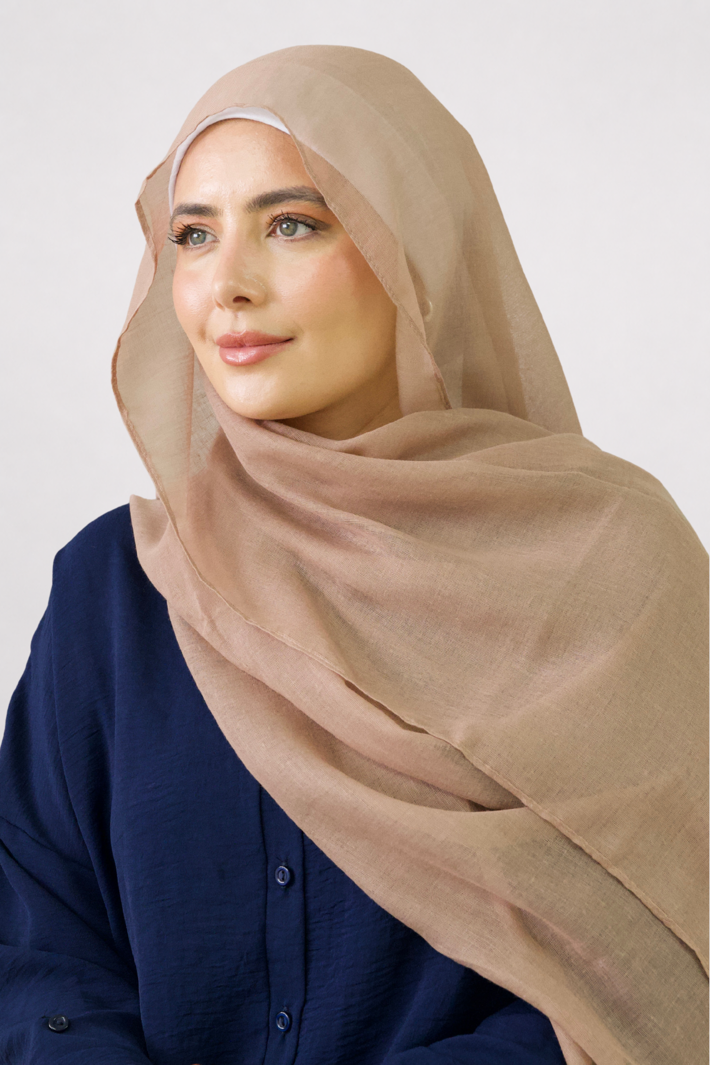 Mocha Plain Viscose Hijab