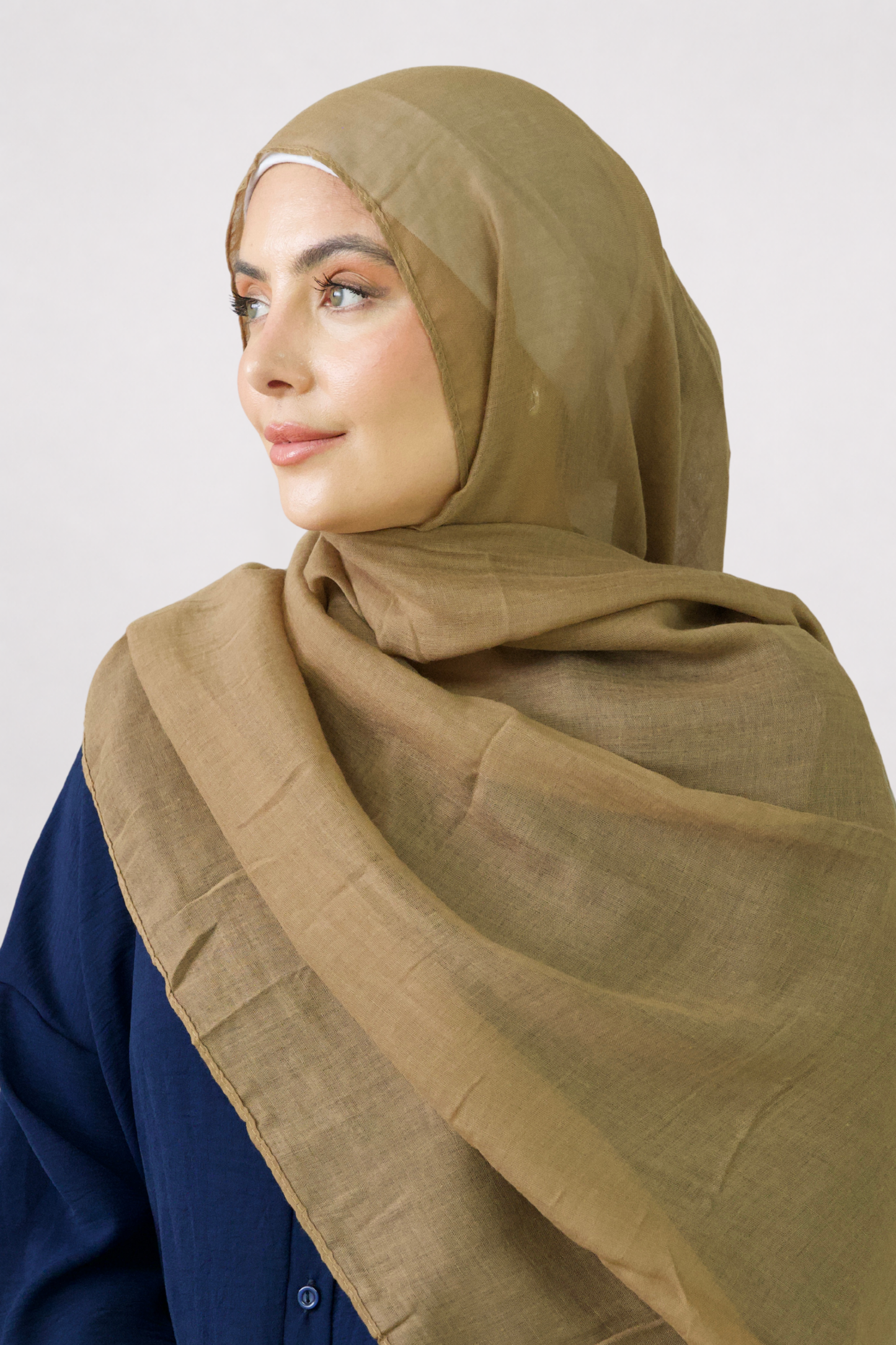 Khakhi Plain Viscose Hijab