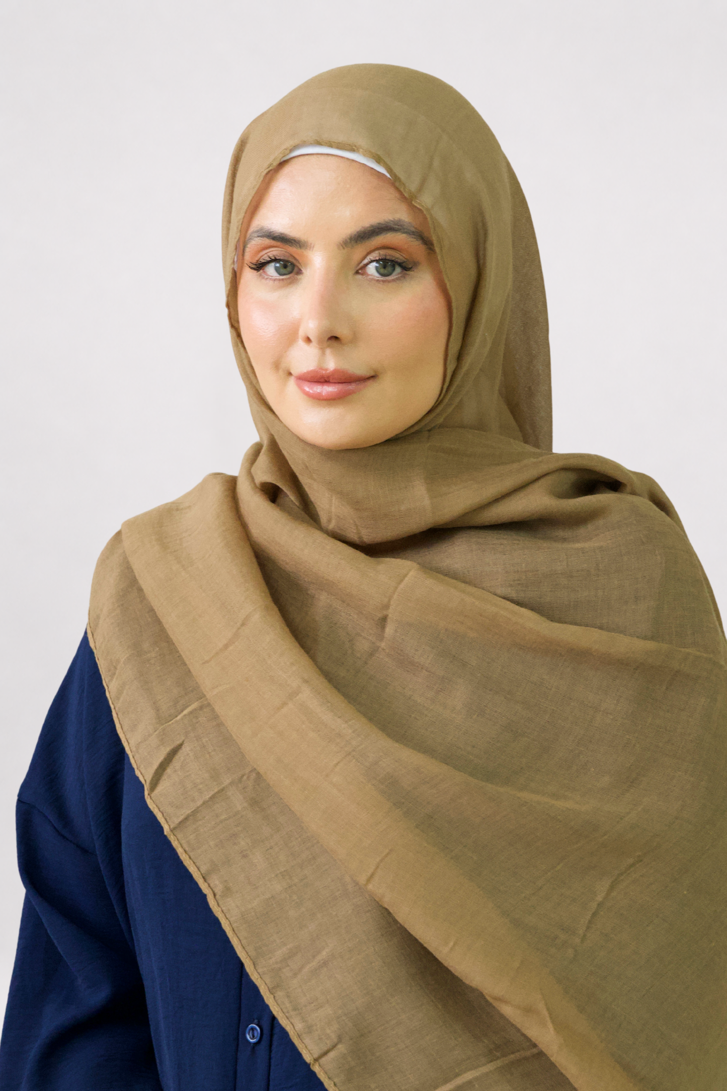 Khakhi Plain Viscose Hijab