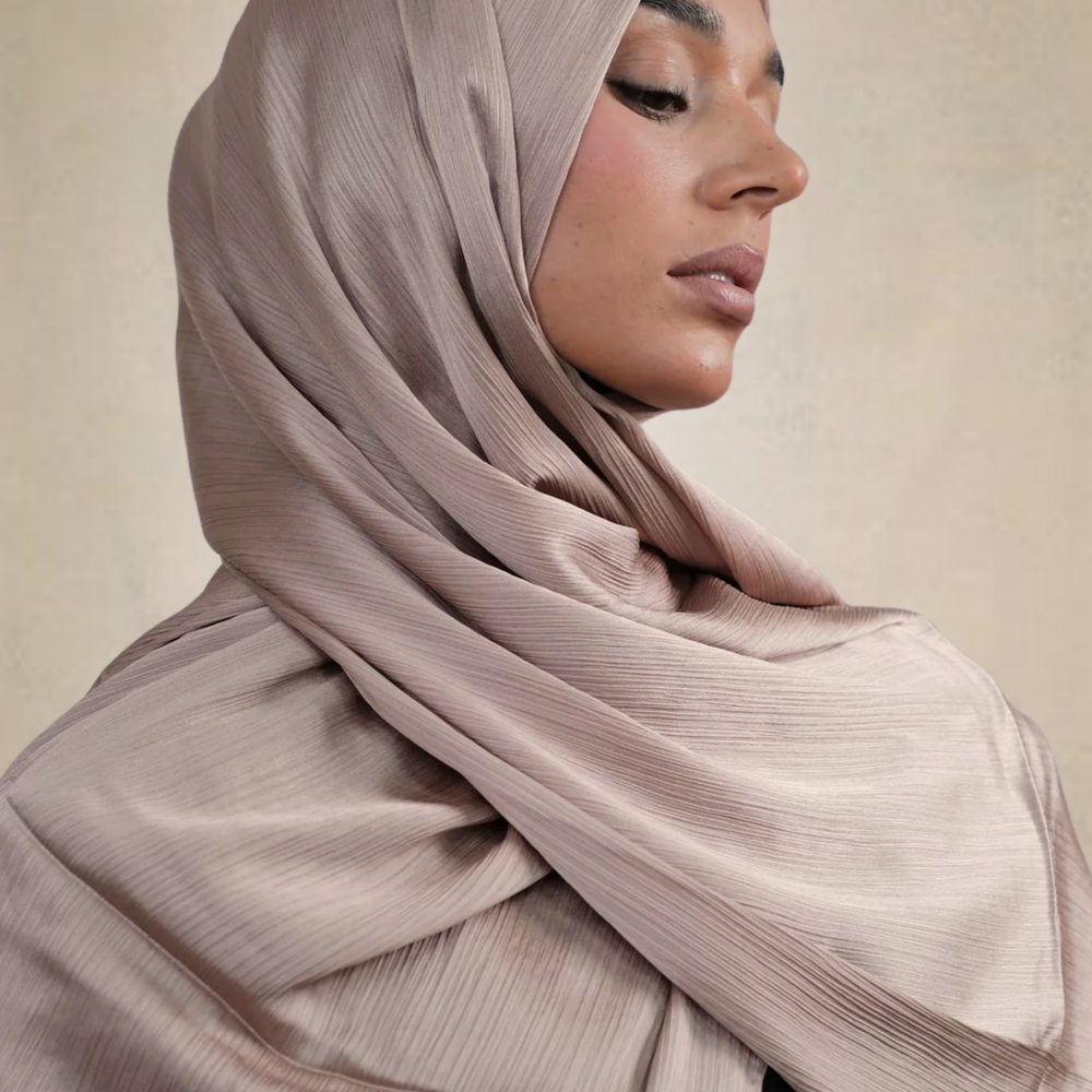 
                      
                        Beige Crinkle Silk Hijab
                      
                    