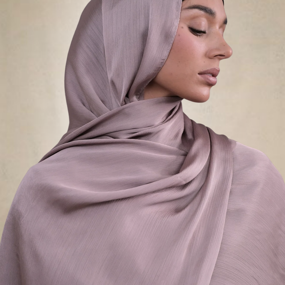 Mink Crinkle Silk Hijab