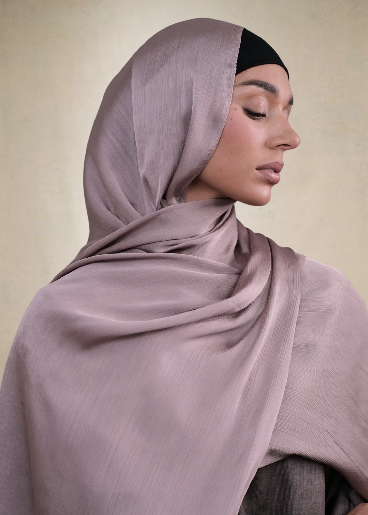 Mink Crinkle Silk Hijab